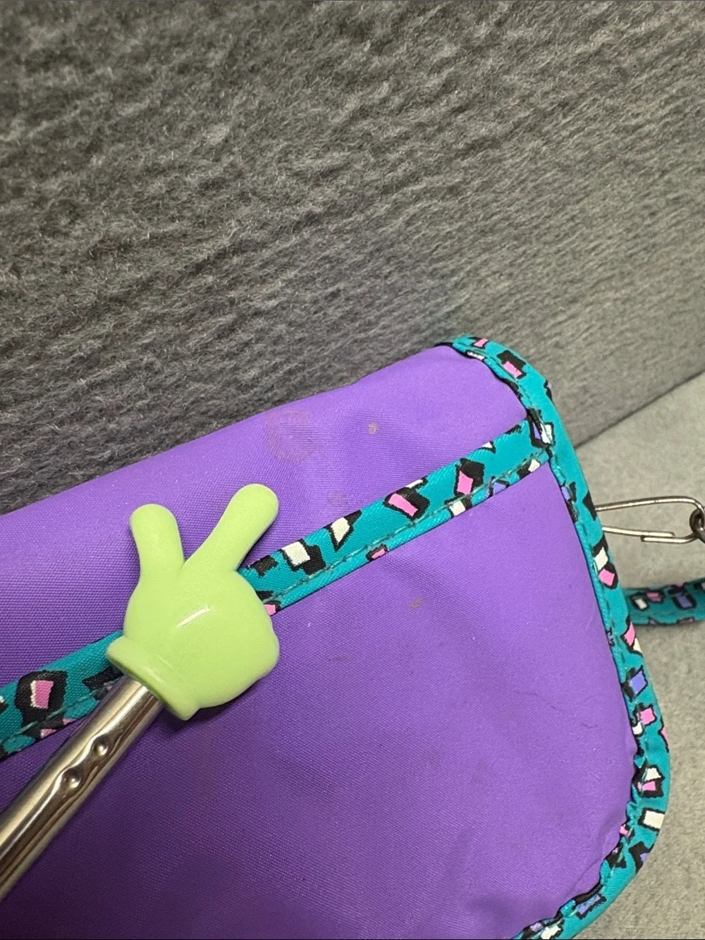 Disney‎ Minnie Mouse Purple and Teal Kids Wristlet Purse